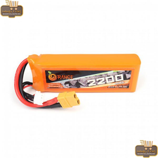 2200mAh 3S 30C/60C (11.1 V) Orange Lithium Polymer Battery Pack (LiPo)