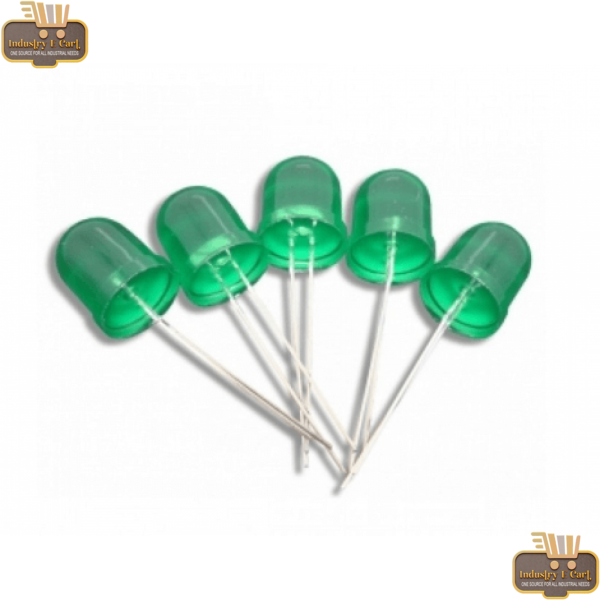 Green LED Light 10 mm - 5 units