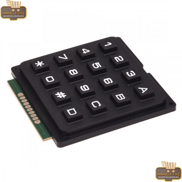 4×4 Matrix 16 Keyboard Keypad Telephone Style - Black