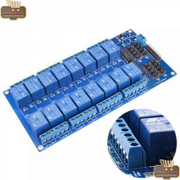 5V 16-Channel Opto-Coupler Relay Board Module LM2576 Power Supply