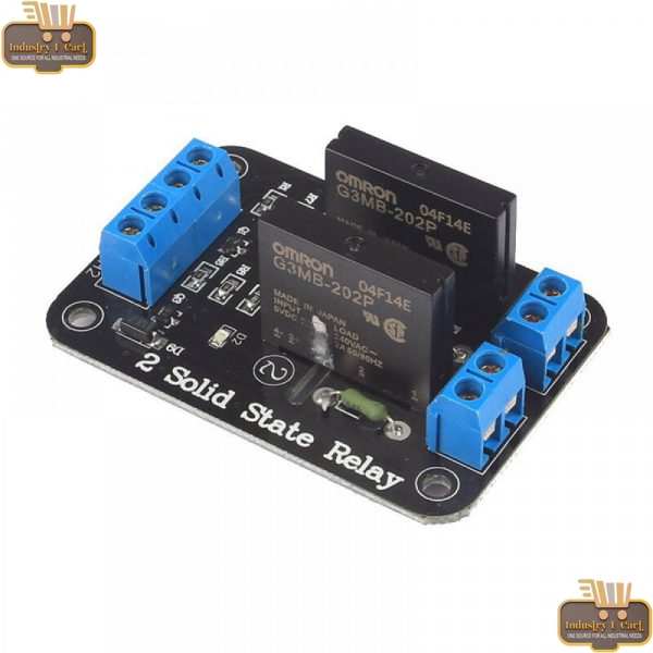 5V 2-Channel SSR Solid State Relay Module 240V 2A Output with Resistive Fuse