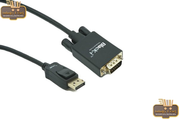 DISPLAY PORT MALE TO VGA MALE CABLE 2 METER