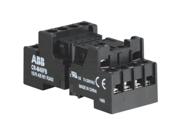 ABB CR-M4SFB Standard socket- fork type for 2c/o or 4c/o CR-M relay – 1SVR405651R3400