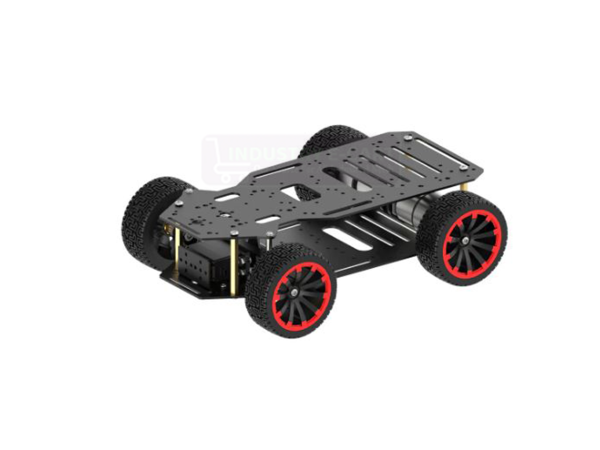 Ackerman Metal Chassis with Encoder Motors and Front Steering Servo